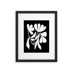 Tulip Fossil In Black  Framed Art Print Gallery Image 5