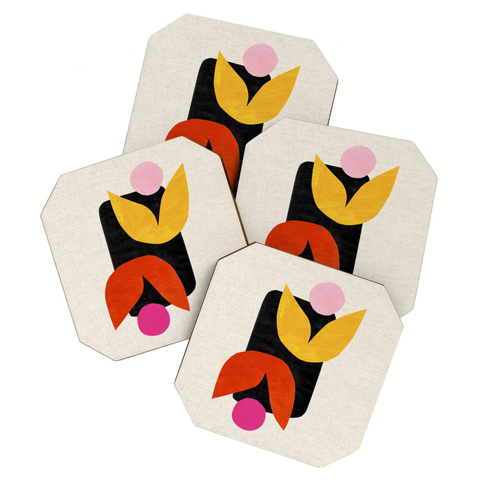 Twin Tulip Coaster Gallery Image 1