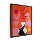 Two Sun Sunset Tribal Vase Framed Canvas Print Gallery Image 2
