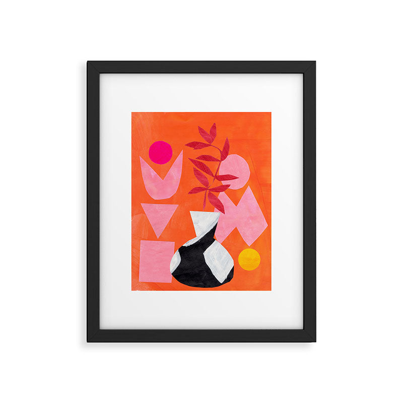 Two Sun Sunset Tribal Vase Framed Art Print Gallery Image 5