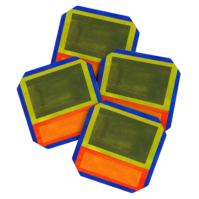 Ultramarine Blue Bloom Coaster Gallery Image 1
