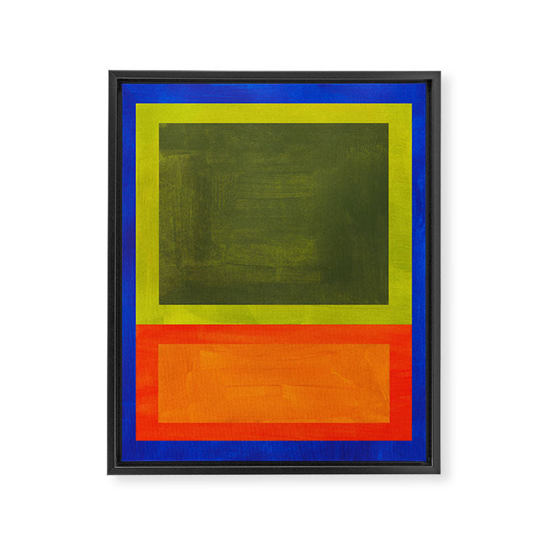 Ultramarine Blue Bloom Framed Canvas Print Gallery Image 6