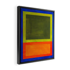 Ultramarine Blue Bloom Framed Canvas Print Gallery Image 2
