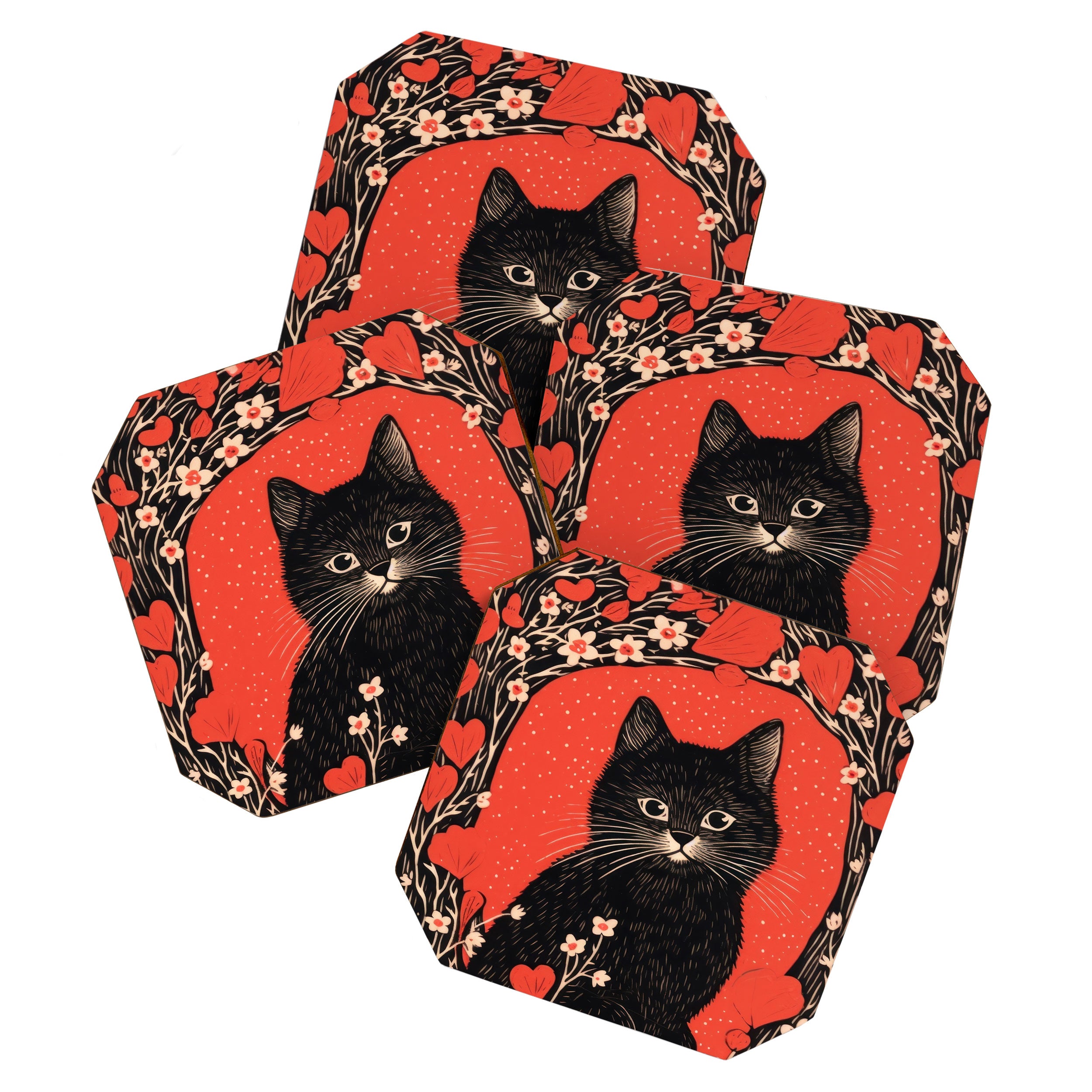Valentines Kitty Coaster Gallery Image 1