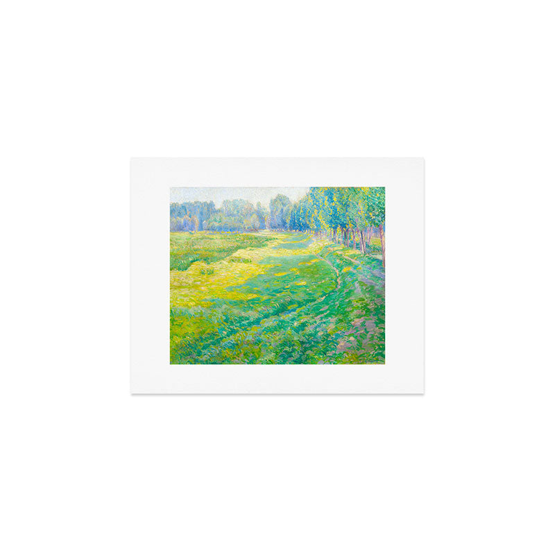 Václav Radimský (1867-1946) On the Dike Colorful Impressionist Landscape Oil Painting Art Print Gallery Image 1