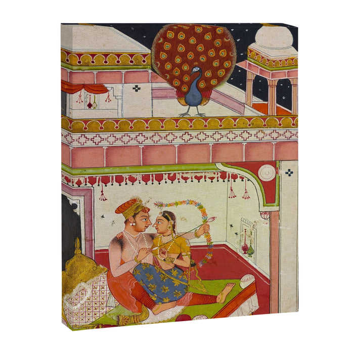 Vibhasa-Ragini Antique Indian Miniature Painted Illustration Canvas Print Gallery Image 1