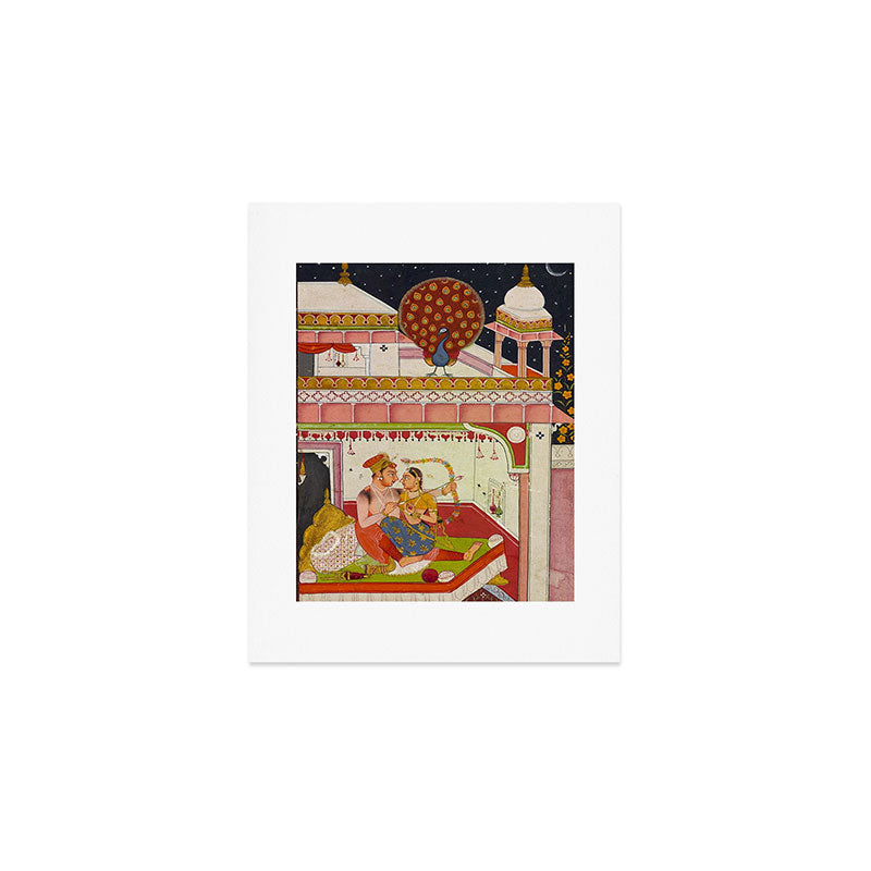 Vibhasa-Ragini Antique Indian Miniature Painted Illustration Art Print Gallery Image 1