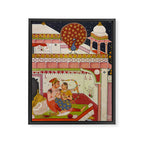 Vibhasa-Ragini Antique Indian Miniature Painted Illustration Framed Canvas Print Gallery Image 6