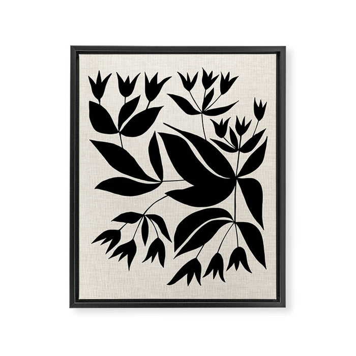 Vining Bell Flower Framed Canvas Print Gallery Image 1