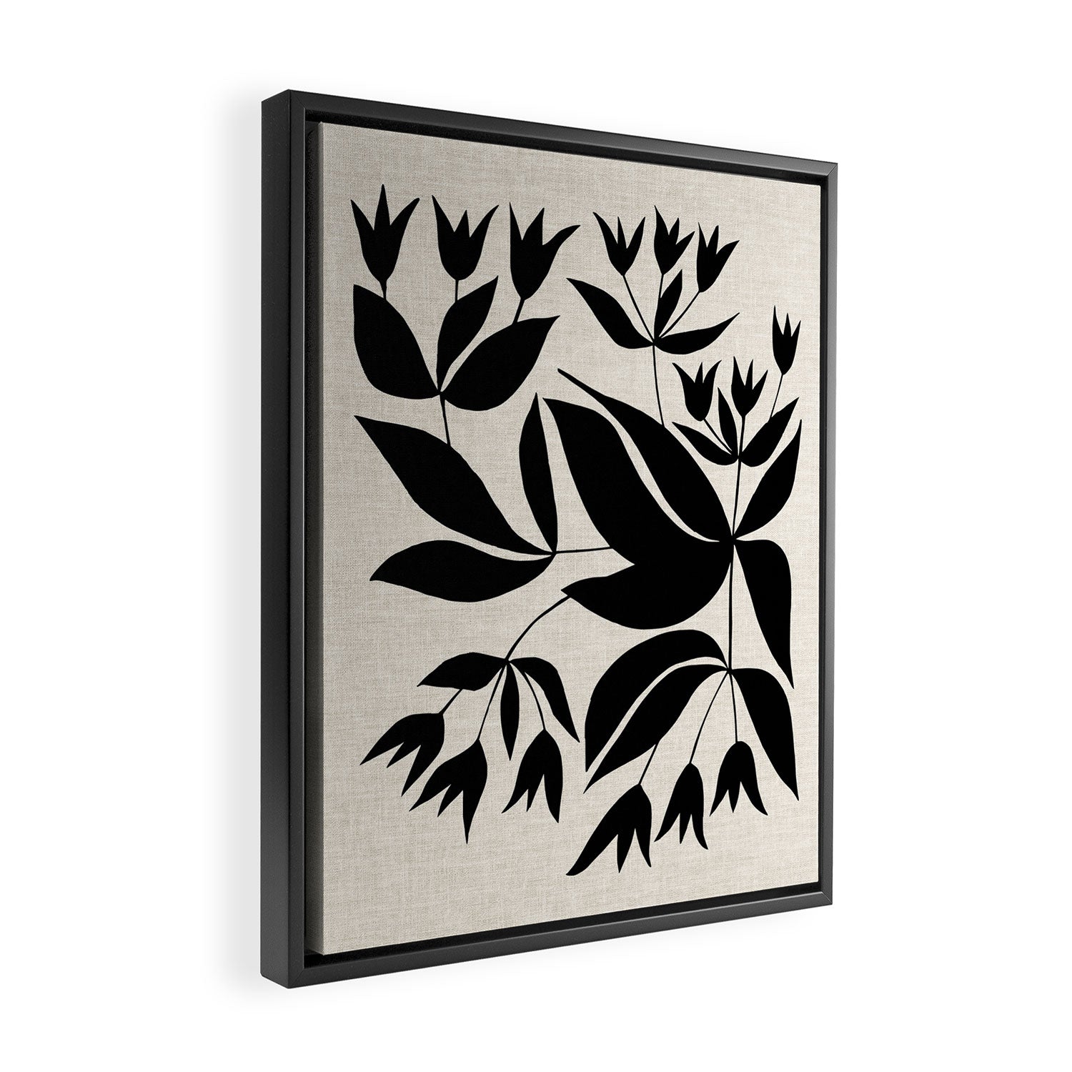 Vining Bell Flower Framed Canvas Print Gallery Image 2