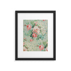 Vintage Botanical Fabric Pattern Framed Art Print Gallery Image 5