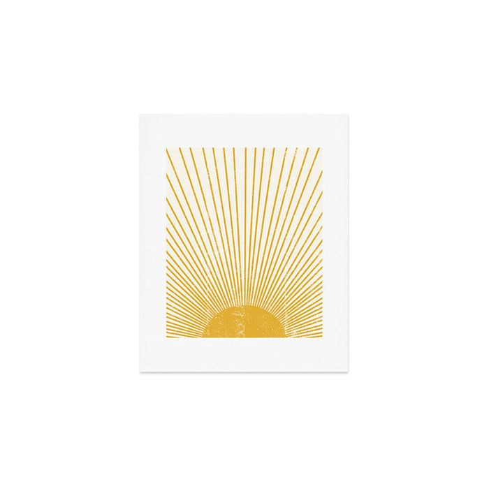 Vintage Sun Bohemian Boho Sun Rays Vintage Style Art Print Gallery Image 1
