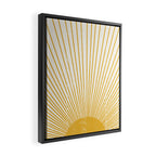 Vintage Sun Bohemian Boho Sun Rays Vintage Style Framed Canvas Print Gallery Image 2