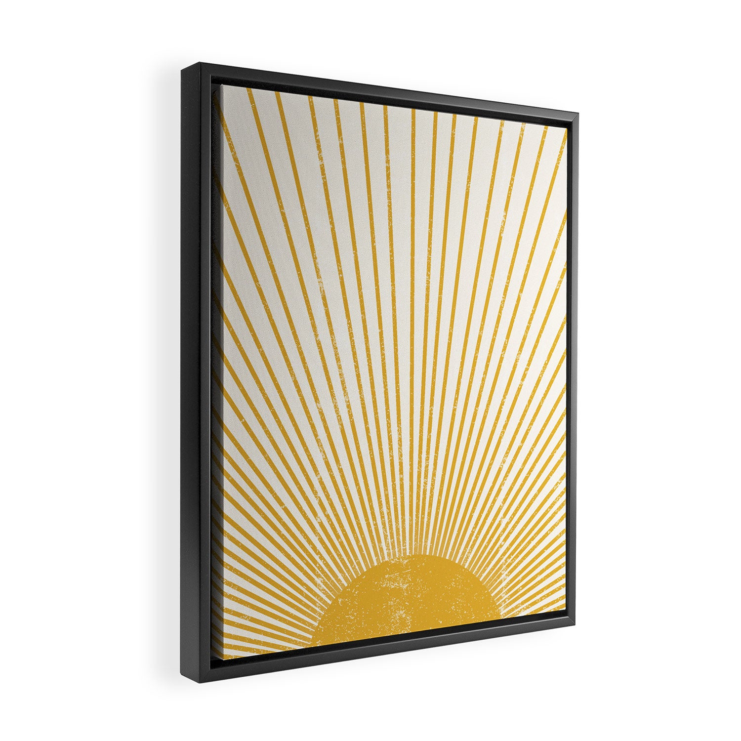 Vintage Sun Bohemian Boho Sun Rays Vintage Style Framed Canvas Print Gallery Image 2