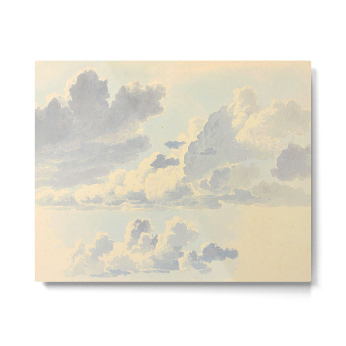 Watercolor Painting Sunrise Clouds Metal Print Gallery Image 1