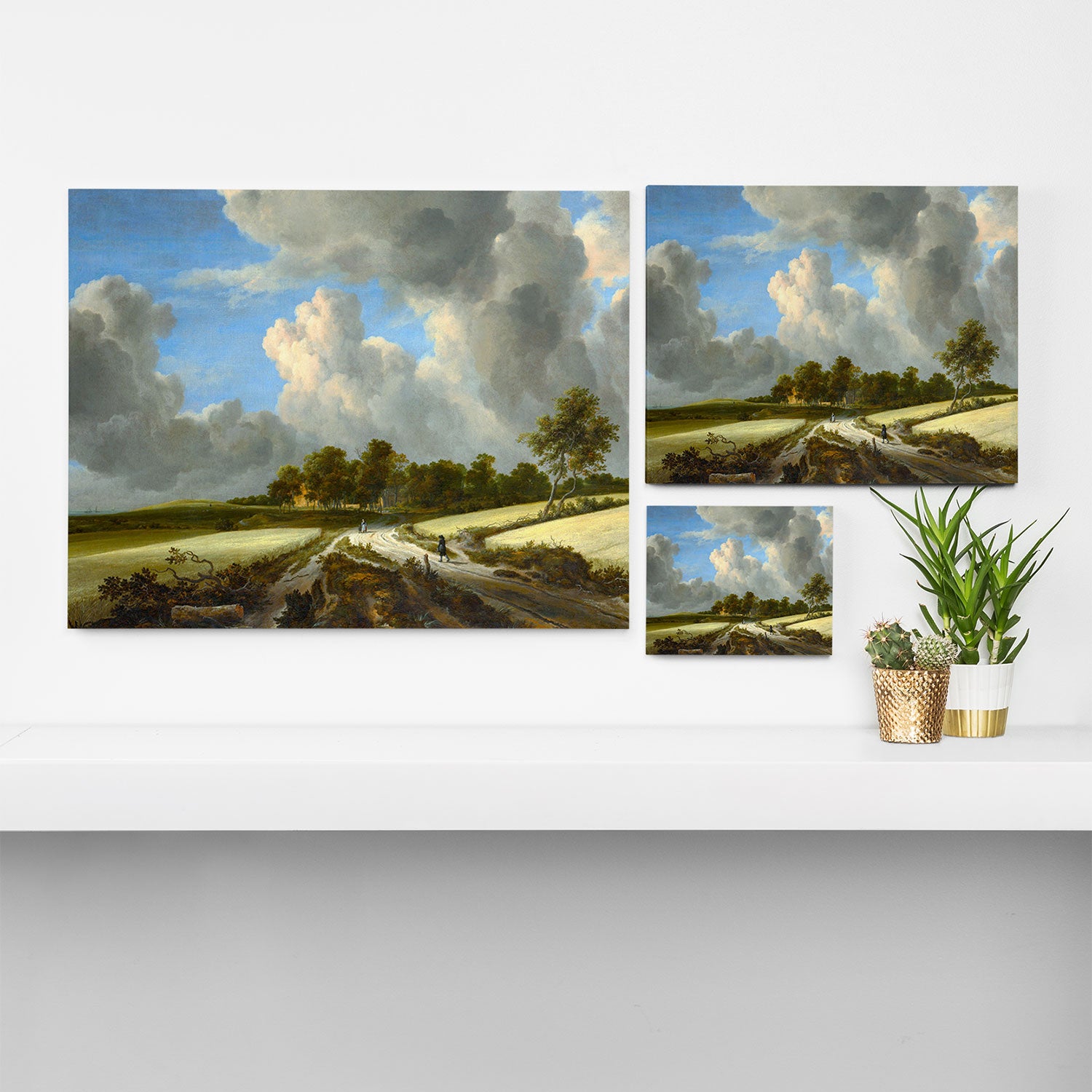 Wheat Fields by Jacob van Ruisdael landscape oil painting Canvas Print Gallery Image 3