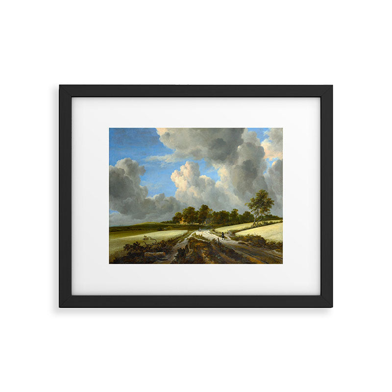Wheat Fields by Jacob van Ruisdael landscape oil painting Framed Art Print Gallery Image 5