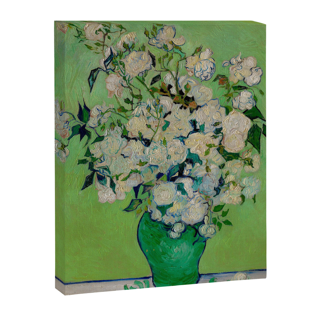 White Rose In A Vase Vincent van Gogh 1890 Oil on Canvas Still Life With Floral Arrangement Canvas Print Gallery Image 6