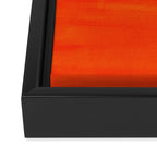 Wide Awake Blue Yellow And Orange Colorfield  Framed Canvas Print Gallery Image 3