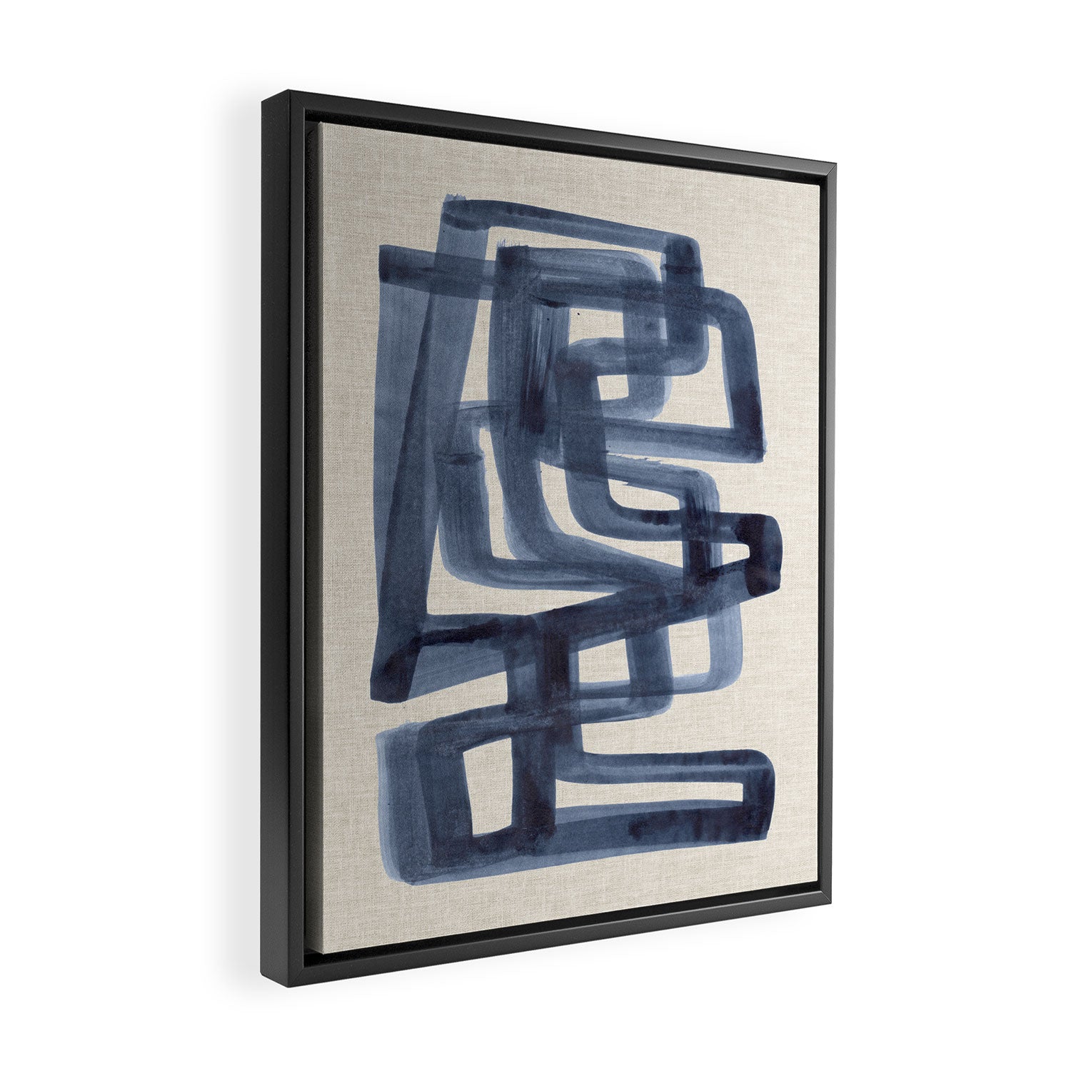 Winter Streets Framed Canvas Print Gallery Image 2