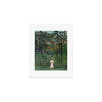Woman Walking in an Exotic Forest (Femme se promenant dans une foreÌt exotique) (1905) by Henri Rousseau.  Art Print Gallery Image 1
