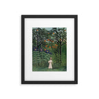Woman Walking in an Exotic Forest (Femme se promenant dans une foreÌt exotique) (1905) by Henri Rousseau.  Framed Art Print Gallery Image 5