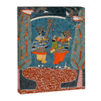 Women In The Forest Indian Painted Illustration Canvas Print Gallery Image 8