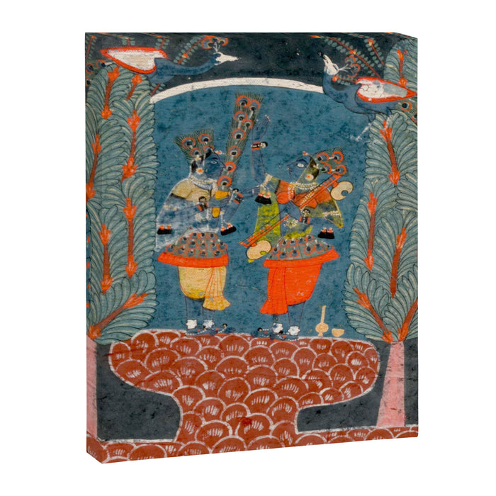 Women In The Forest Indian Painted Illustration Canvas Print Gallery Image 1