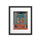 Women In The Forest Indian Painted Illustration Framed Art Print Gallery Image 6