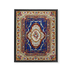 Wonderfully Detailed Persian Rug Oriental Victorian Style Carpet Design Framed Canvas Print Gallery Image 6