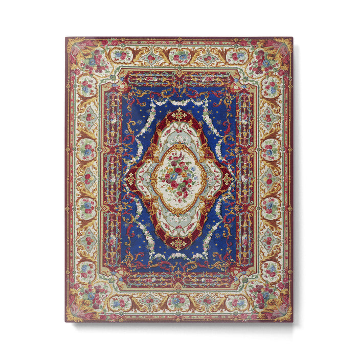 Wonderfully Detailed Persian Rug Oriental Victorian Style Carpet Design Metal Print Gallery Image 1
