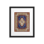 Wonderfully Detailed Persian Rug Oriental Victorian Style Carpet Design Framed Art Print Gallery Image 5