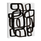 'Writing On The Wall' Mid Century Modern Fun Abstract Shapes  Canvas Print Gallery Image 6