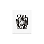 'Writing On The Wall' Mid Century Modern Fun Abstract Shapes  Art Print Gallery Image 1