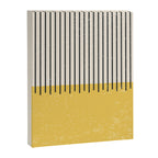 Yellow Lemon Square Stripes Mid Century Modern Minimalist Rothko Inspired Colourfield Stripes Canvas Print Gallery Image 6