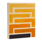 Yellow Ocher Mid Century Pattern Canvas Print Gallery Image 8