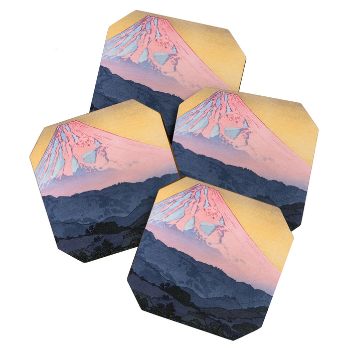 Yoshida Toshi 1911 1995 Mt Fuji from Nagaoka Morning  Coaster Gallery Image 1