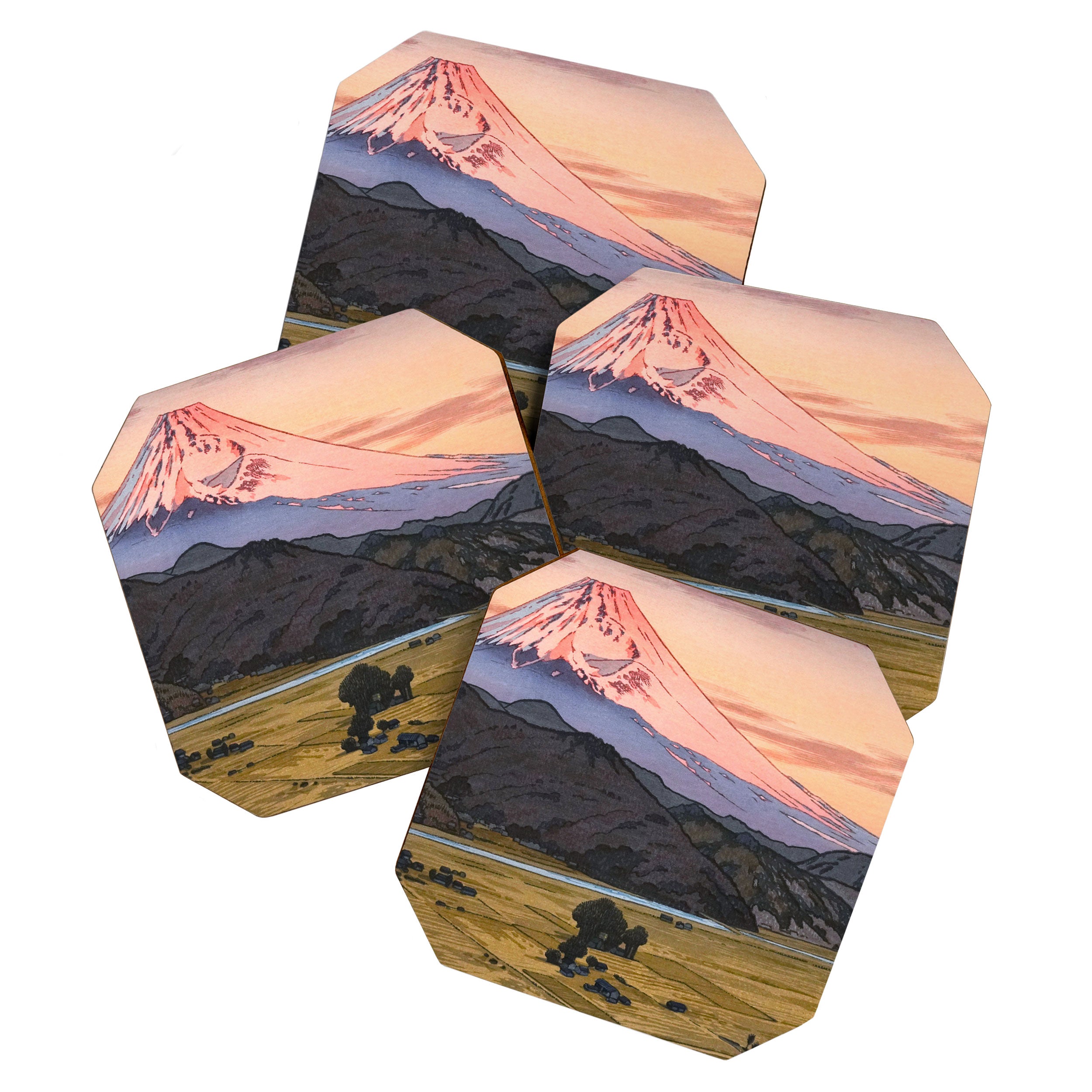 Yoshida Toshi Mt Fuji from Ohito Morning Coaster Gallery Image 1