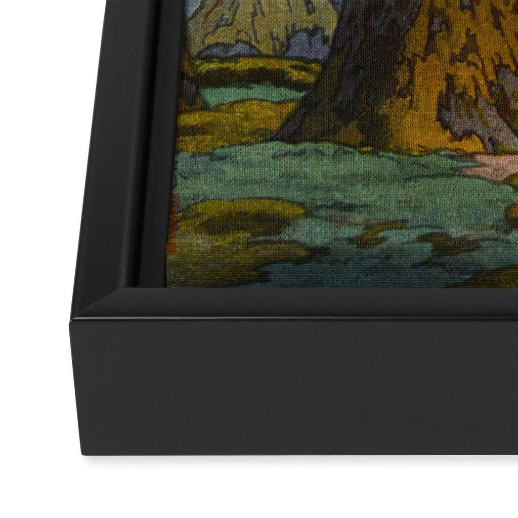YoshidaToshi Sacred Grove Antique Japanese Woodblock Print  Framed Canvas Print Gallery Image 3
