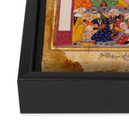  Zulaykhaâs friends cutting their fingers at the sight of Joseph Antique Islamic Art  Framed Canvas Print Gallery Image 3