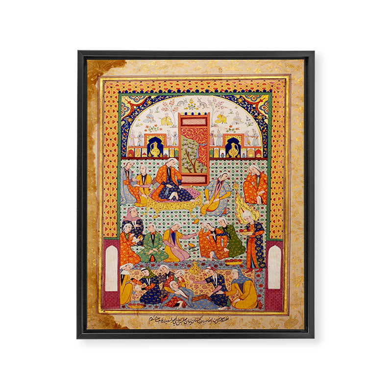  Zulaykhaâs friends cutting their fingers at the sight of Joseph Antique Islamic Art  Framed Canvas Print Gallery Image 6
