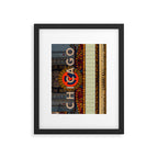 Glowing Chicago Framed Art Print Gallery Image 5