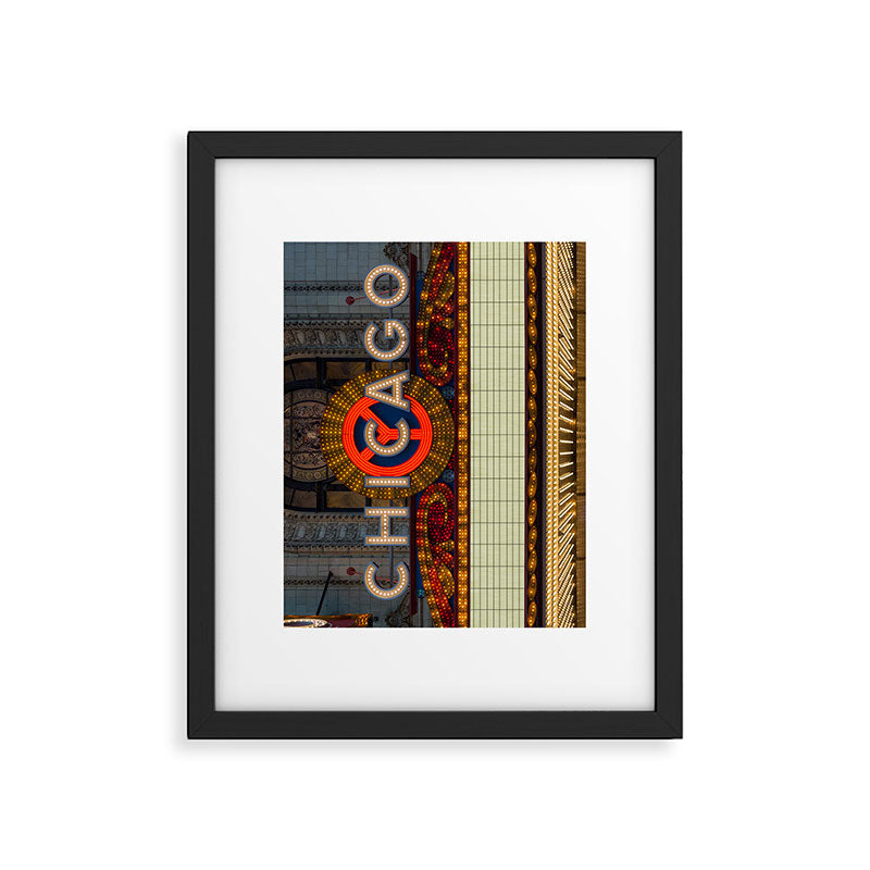 Glowing Chicago Framed Art Print Gallery Image 5