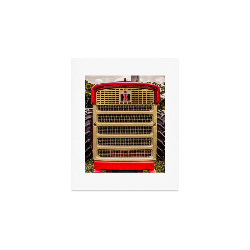 International Grill Red Tractor Front  Art Print Gallery Image 1