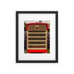 International Grill Red Tractor Front  Framed Art Print Gallery Image 5