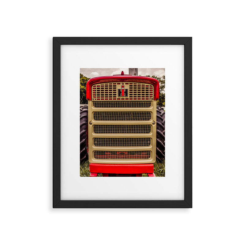 International Grill Red Tractor Front  Framed Art Print Gallery Image 5