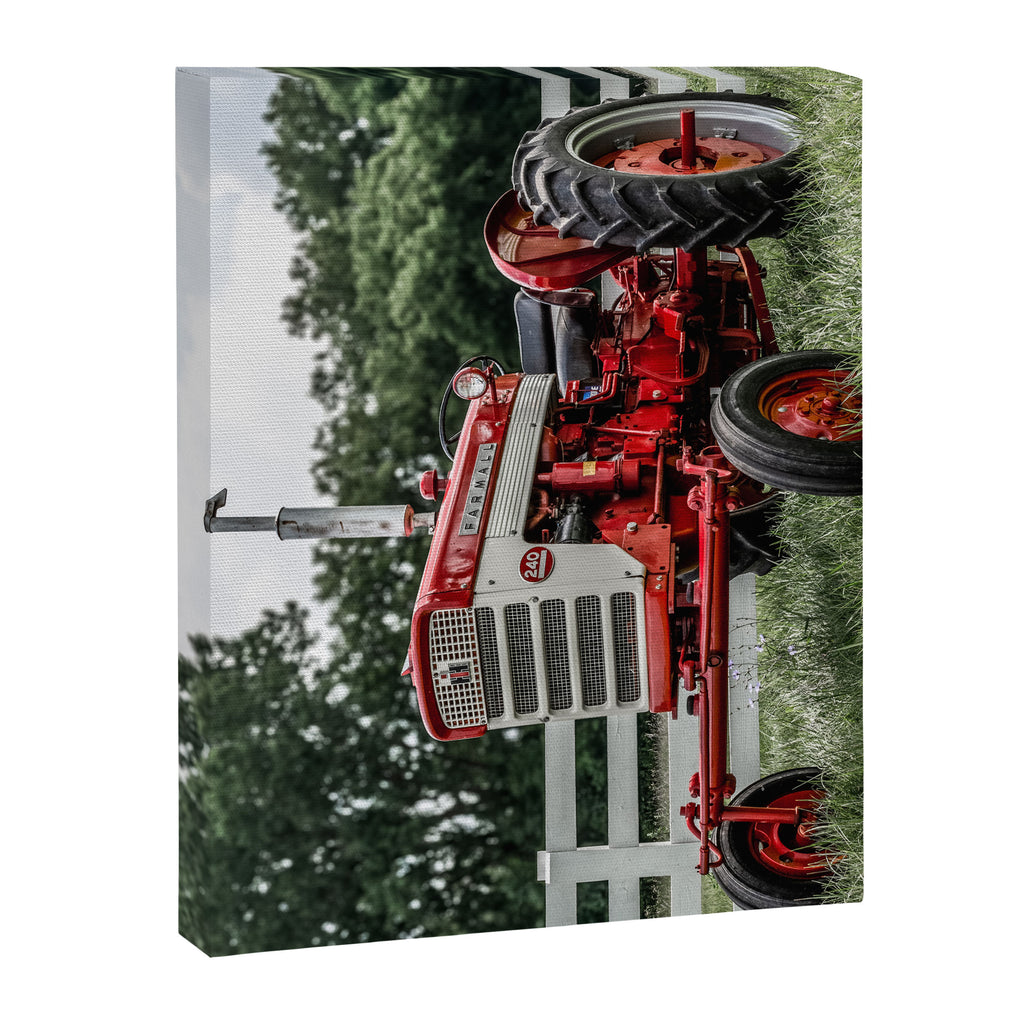 International Harvester Farmall 240 Red Tractor McCormick Deering Canvas Print Gallery Image 6