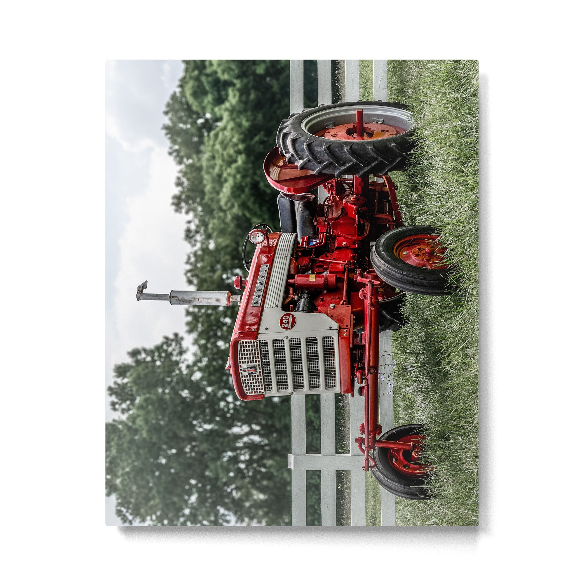 International Harvester Farmall 240 Red Tractor McCormick Deering Metal Print Gallery Image 4