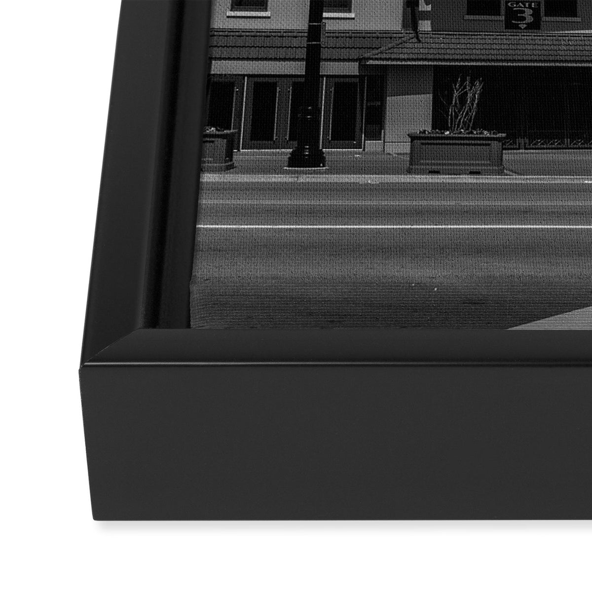 Read Red Framed Canvas Print Gallery Image 3