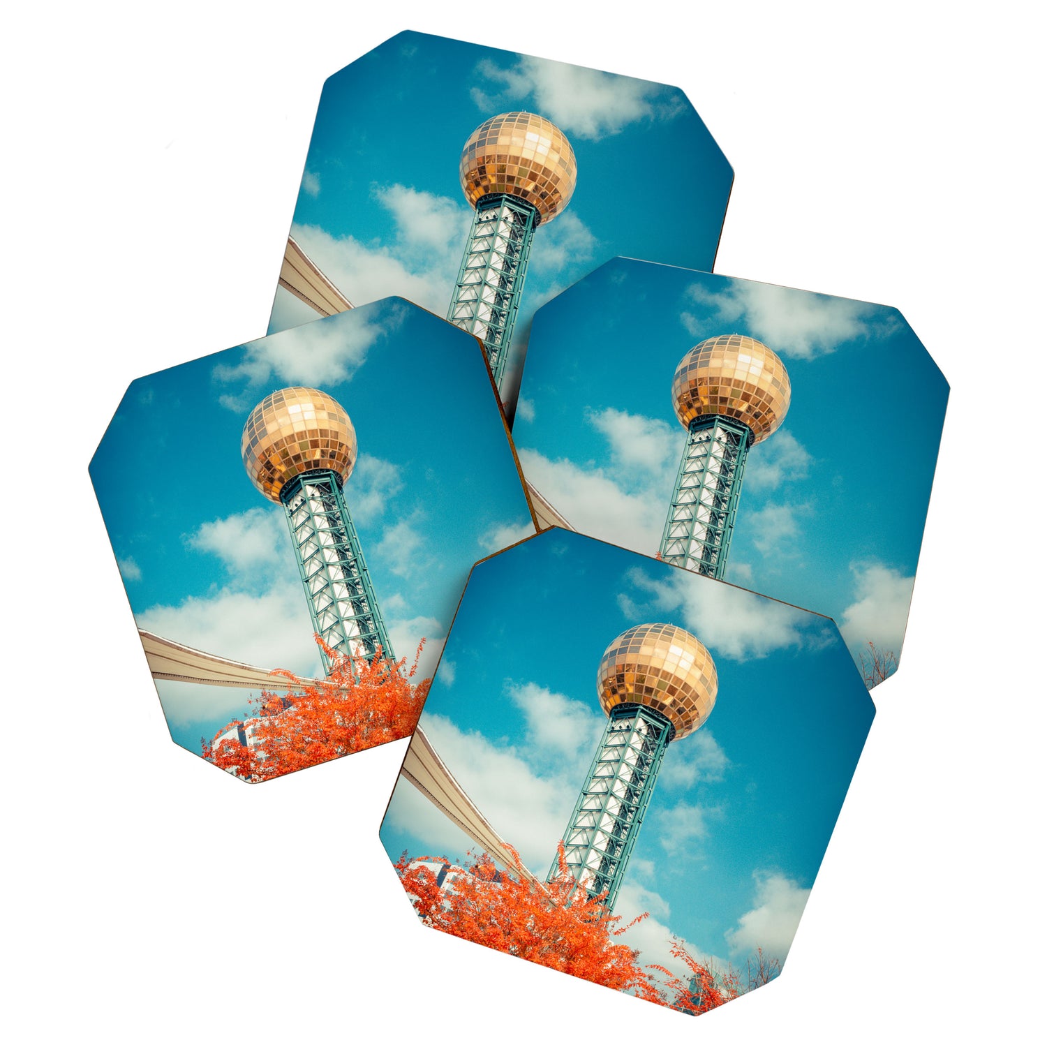 Sunsphere Knoxville Tennessee Worlds Fair Landmark Coaster Gallery Image 1